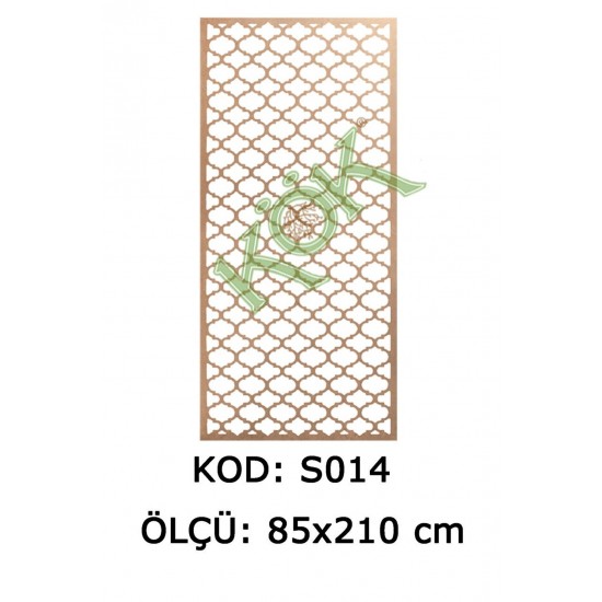 S014 MDF Seperatör Konak 210*85 Cm