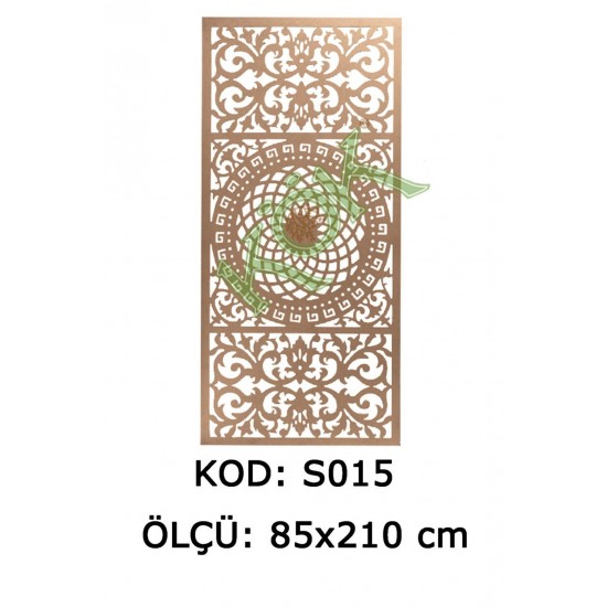 S015 MDF Seperatör Azerbaycan-1 210*85 Cm
