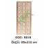 S018 MDF Seperatör Yıldızkare 210*85 Cm