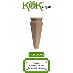 TA27-200-60 Ahşap Torna Koltuk Ayağı