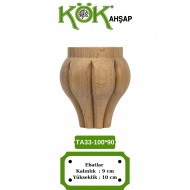 TA33-100-90 Ahşap Torna Koltuk Ayağı