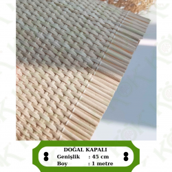Oval Kapalı Örgü Hasır Esmer 3*3 mm - 45 cm