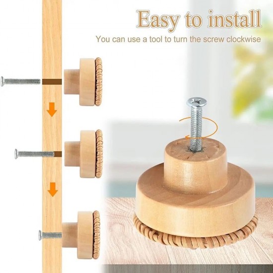 KULP-40 Hasır Örgü Kulp (Vernikli)