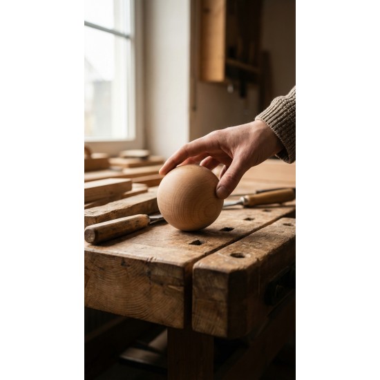 Ahşap Yuvarlak Top 80 mm