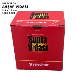 Selectron Ahşap Vidası 3.5×18 – 1000 Adet